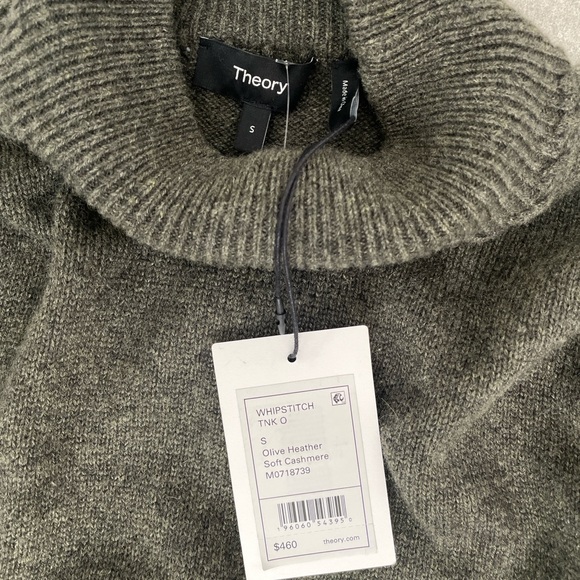 New THEORY 100% Cashmere Whipstitch Turtleneck Sweater size S - Picture 6 of 10